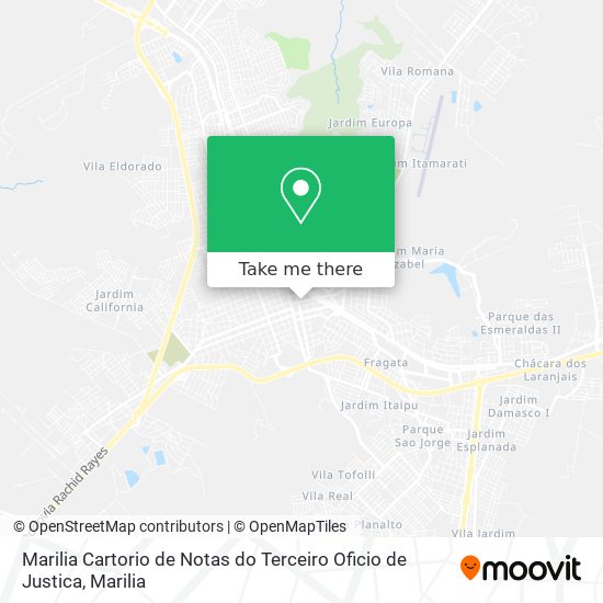 Marilia Cartorio de Notas do Terceiro Oficio de Justica map