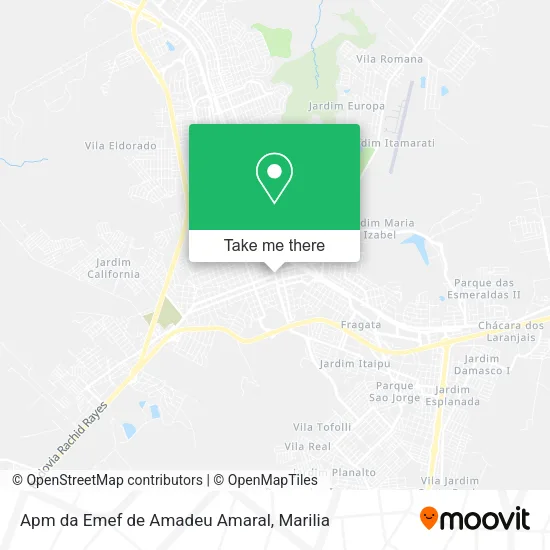Apm da Emef de Amadeu Amaral map