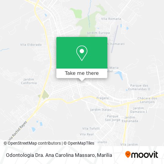 Odontologia Dra. Ana Carolina Massaro map