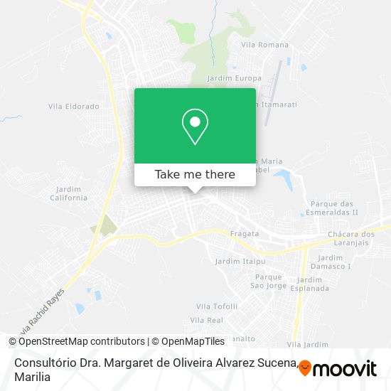 Consultório Dra. Margaret de Oliveira Alvarez Sucena map