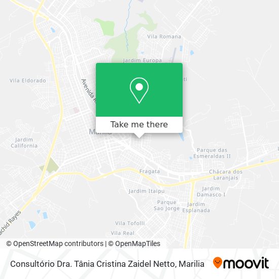 Consultório Dra. Tânia Cristina Zaidel Netto map