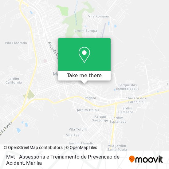 Mvt - Assessoria e Treinamento de Prevencao de Acident map