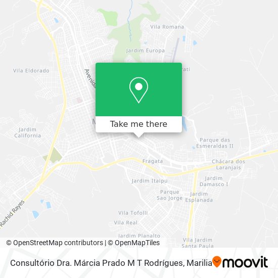 Consultório Dra. Márcia Prado M T Rodrígues map