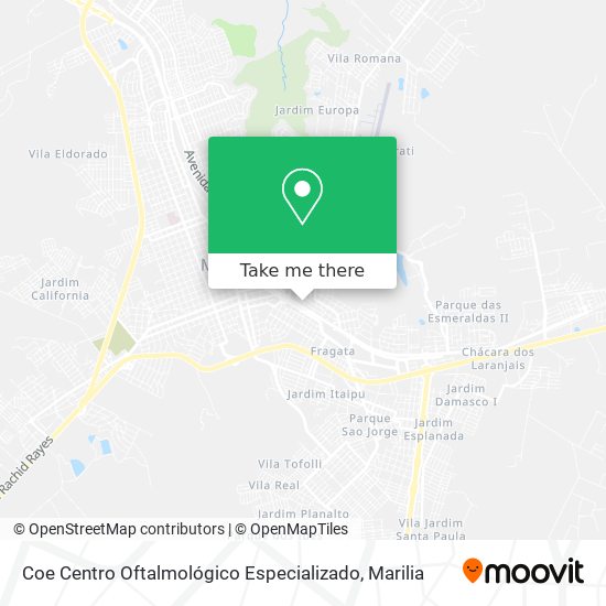 Mapa Coe Centro Oftalmológico Especializado