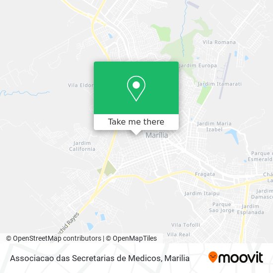 Associacao das Secretarias de Medicos map
