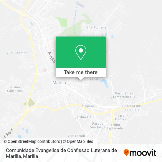 Comunidade Evangelica de Confissao Luterana de Marilia map