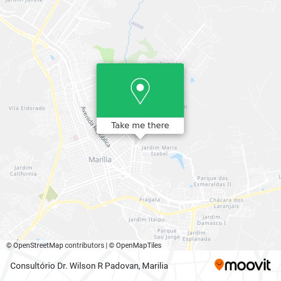 Consultório Dr. Wilson R Padovan map