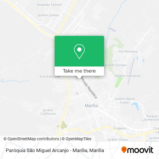 Paróquia São Miguel Arcanjo - Marília map