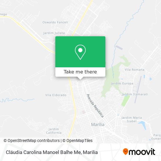 Cláudia Carolina Manoel Balhe Me map