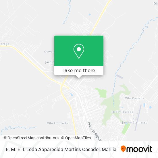 E. M. E. I. Leda Apparecida Martins Casadei map