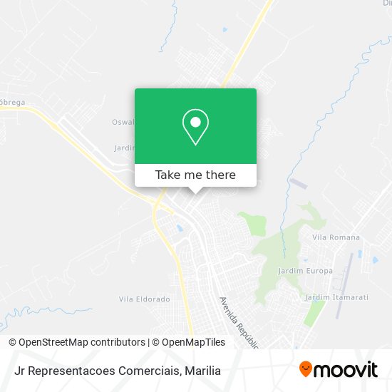 Jr Representacoes Comerciais map