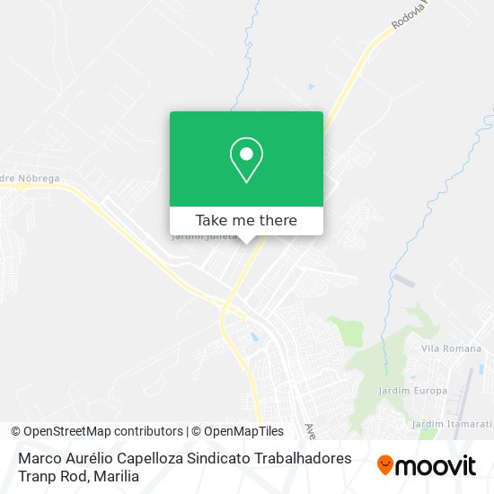 Marco Aurélio Capelloza Sindicato Trabalhadores Tranp Rod map