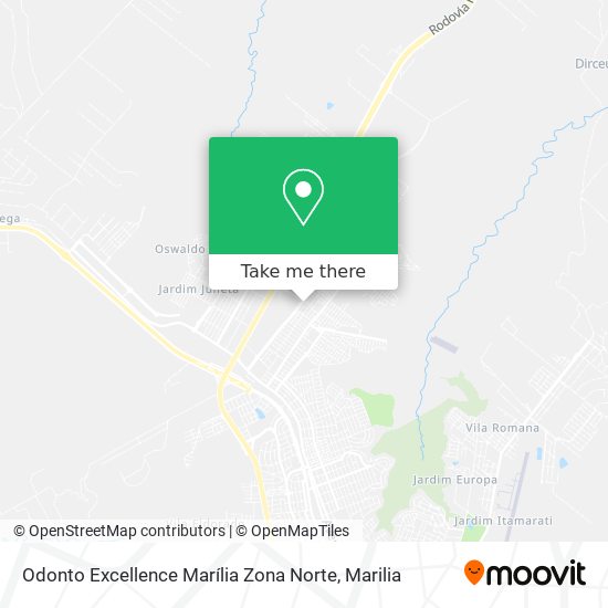 Odonto Excellence Marília Zona Norte map
