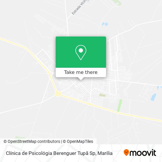 Clínica de Psicológia Berenguer Tupã Sp map