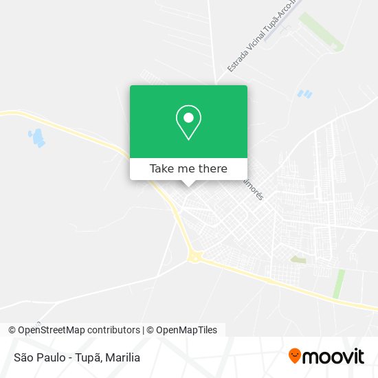 São Paulo - Tupã map