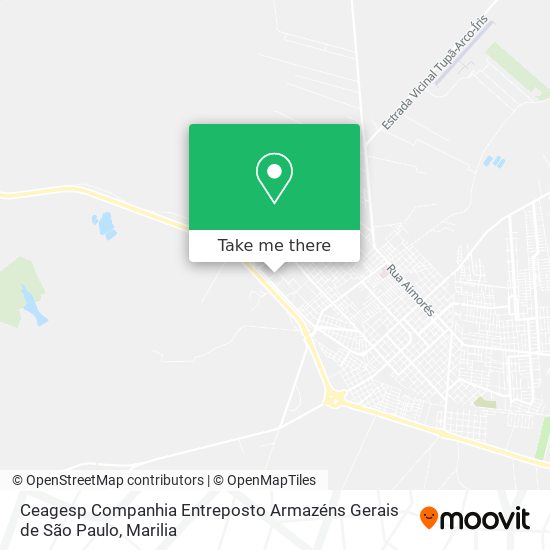 Ceagesp Companhia Entreposto Armazéns Gerais de São Paulo map