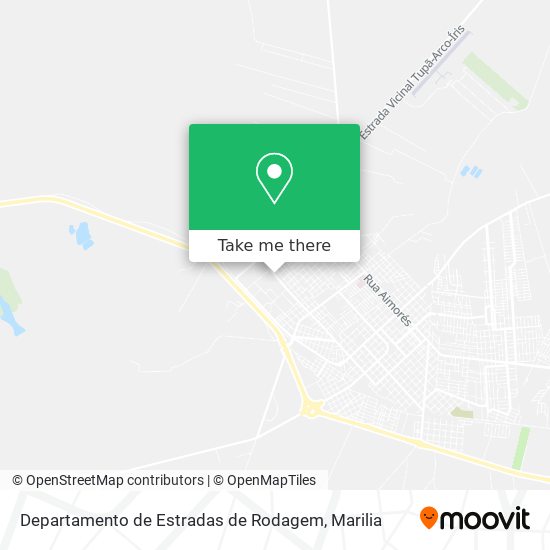 Departamento de Estradas de Rodagem map