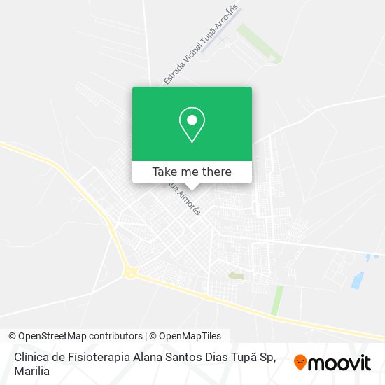 Clínica de Físioterapia Alana Santos Dias Tupã Sp map