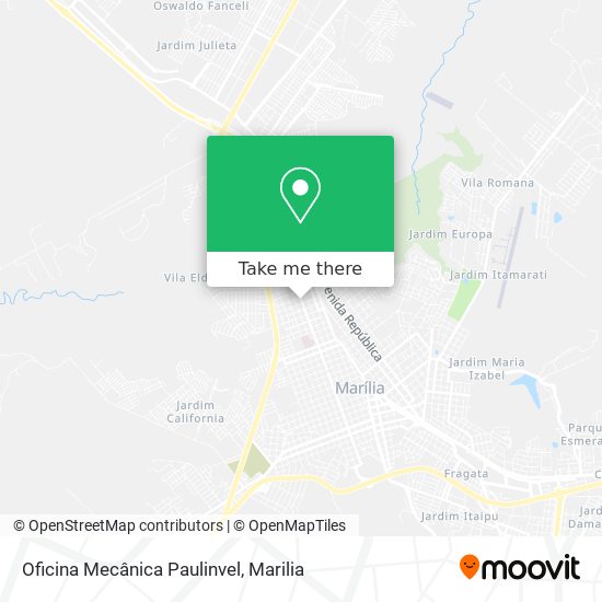 Oficina Mecânica Paulinvel map