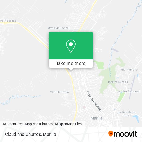 Claudinho Churros map