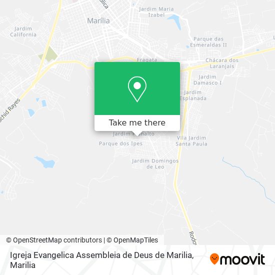 Igreja Evangelica Assembleia de Deus de Marilia map