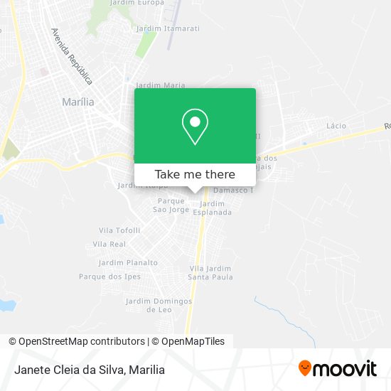 Janete Cleia da Silva map