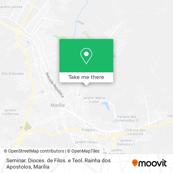 Seminar. Dioces. de Filos. e Teol. Rainha dos Apostolos map