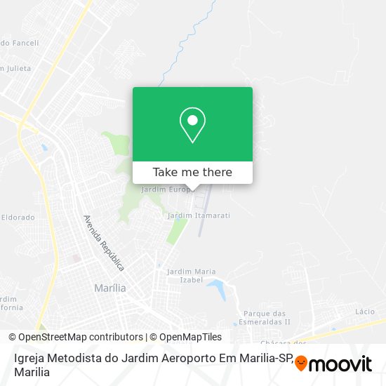 Igreja Metodista do Jardim Aeroporto Em Marilia-SP map