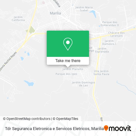 Tdr Seguranca Eletronica e Servicos Eletricos map
