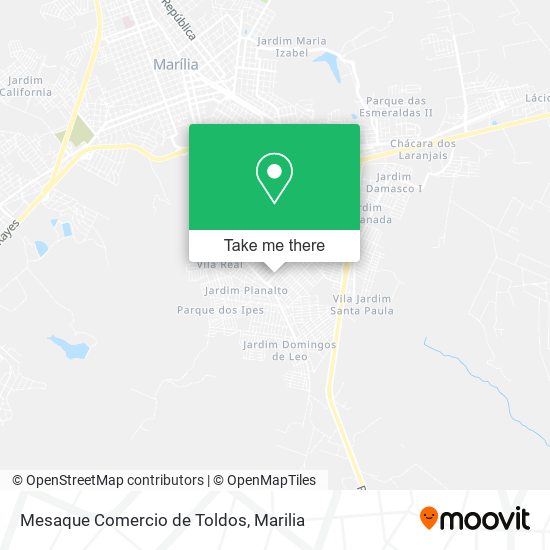 Mesaque Comercio de Toldos map