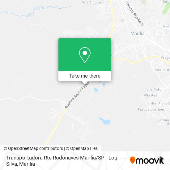 Transportadora Rte Rodonaves Marília / SP - Log Silva map