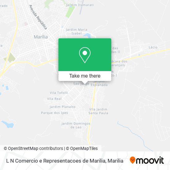 Mapa L N Comercio e Representacoes de Marilia