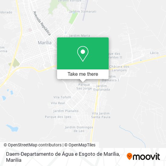 Mapa Daem-Departamento de Água e Esgoto de Marília