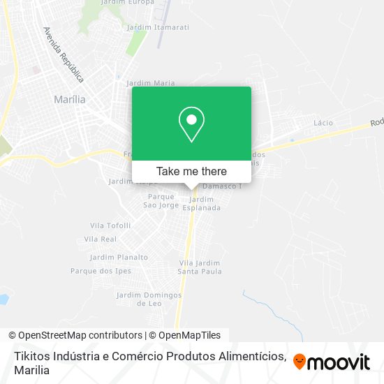 Tikitos Indústria e Comércio Produtos Alimentícios map