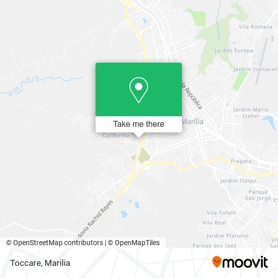 Toccare map