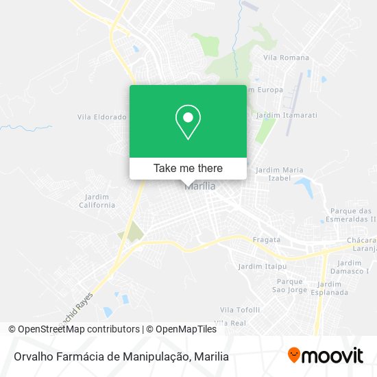 Mapa Orvalho Farmácia de Manipulação