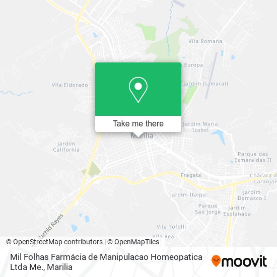 Mil Folhas Farmácia de Manipulacao Homeopatica Ltda Me. map