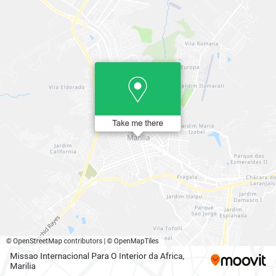 Missao Internacional Para O Interior da Africa map