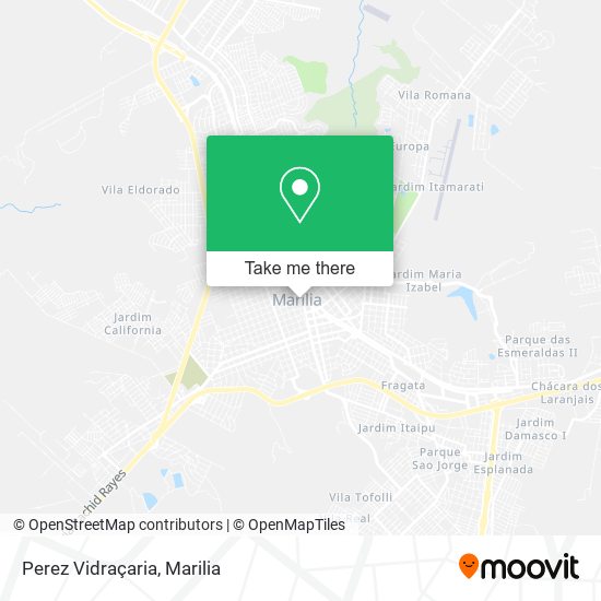 Perez Vidraçaria map