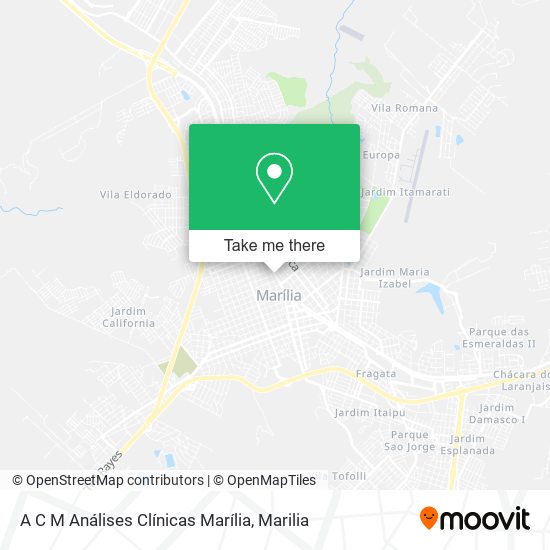 A C M Análises Clínicas Marília map