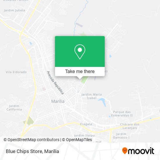 Mapa Blue Chips Store