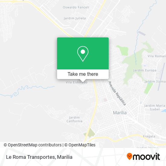 Le Roma Transportes map