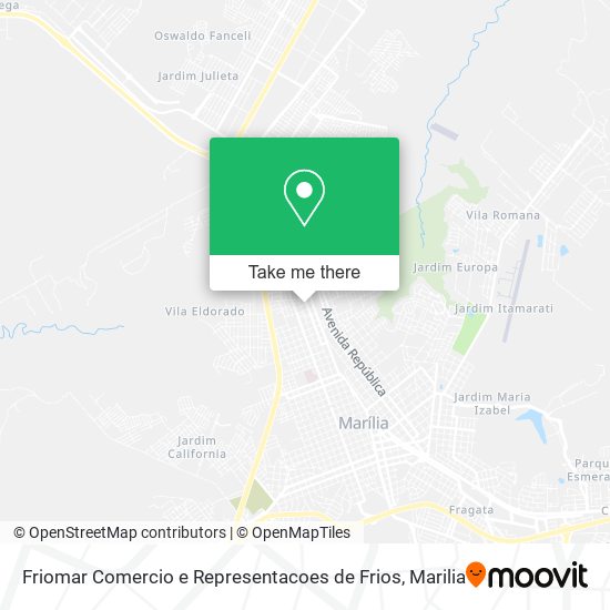 Friomar Comercio e Representacoes de Frios map