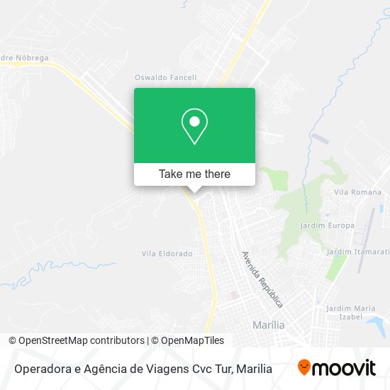 Operadora e Agência de Viagens Cvc Tur map