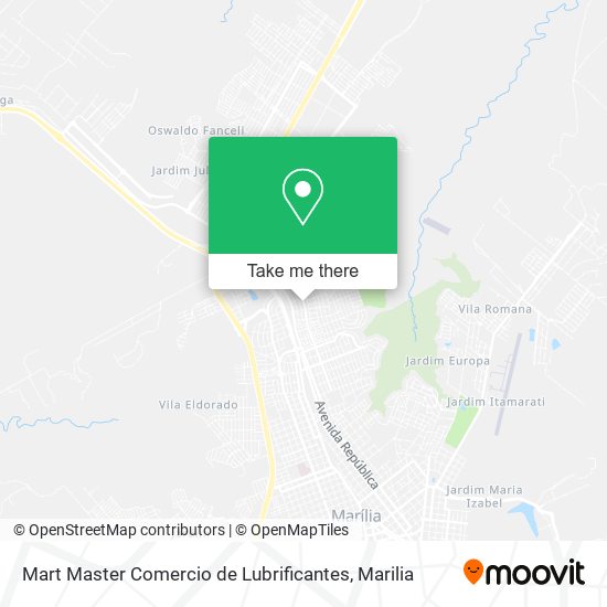 Mart Master Comercio de Lubrificantes map