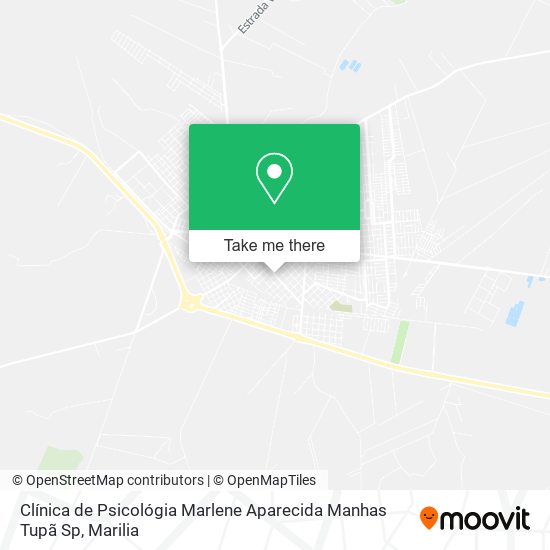 Clínica de Psicológia Marlene Aparecida Manhas Tupã Sp map