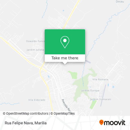 Mapa Rua Felipe Nava