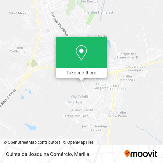 Mapa Quinta da Joaquina Comércio