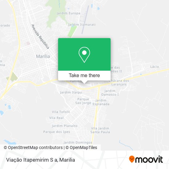 Mapa Viação Itapemirim S a