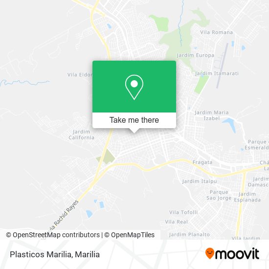 Plasticos Marilia map